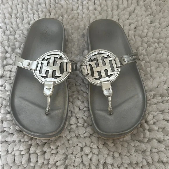 Tommy Hilfiger Silver Sandals - Picture 1 of 3